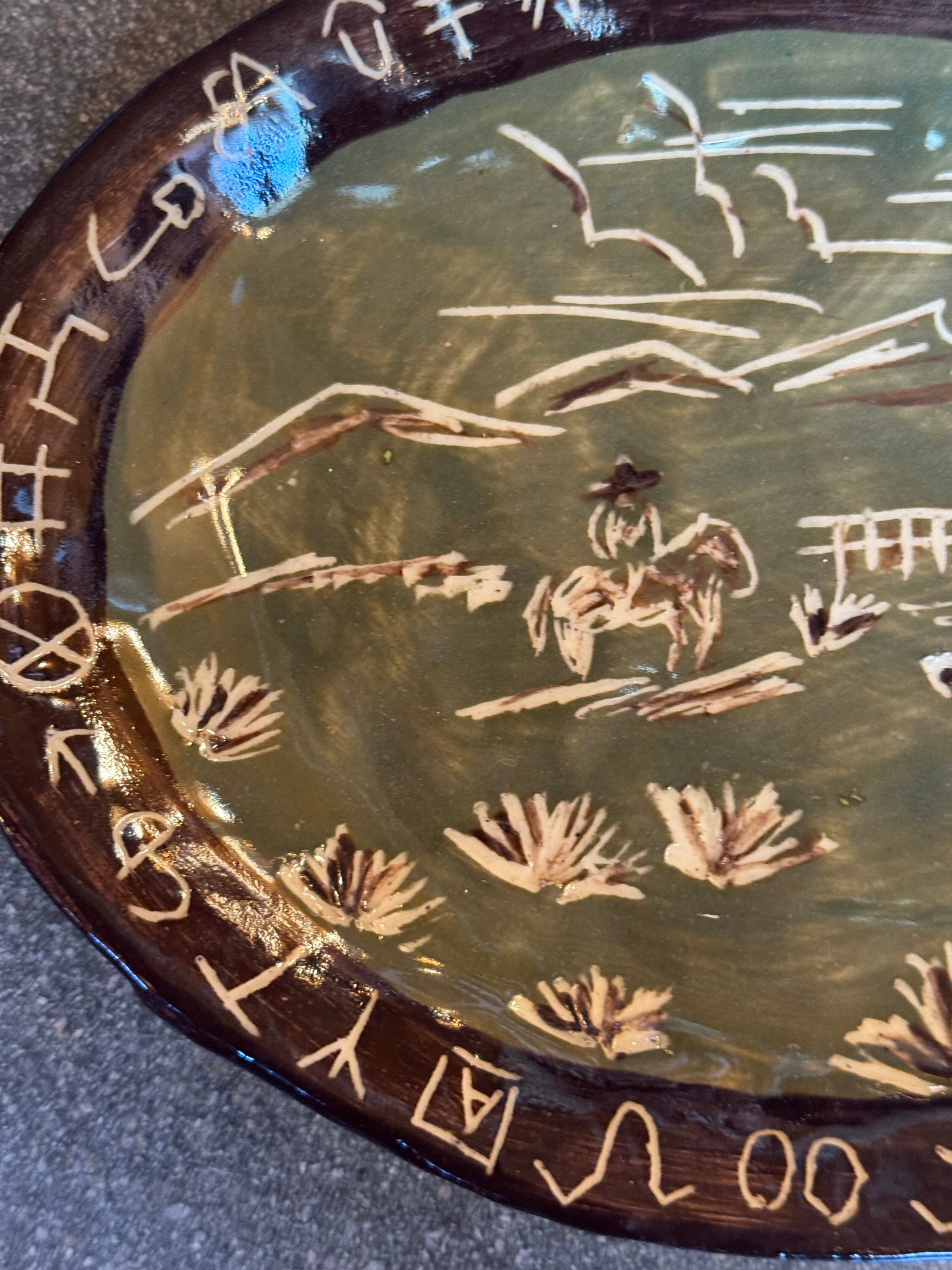 Rancher Sgraffito Bistro Plate
