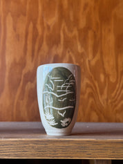 Western Landscape Souvenir Glass