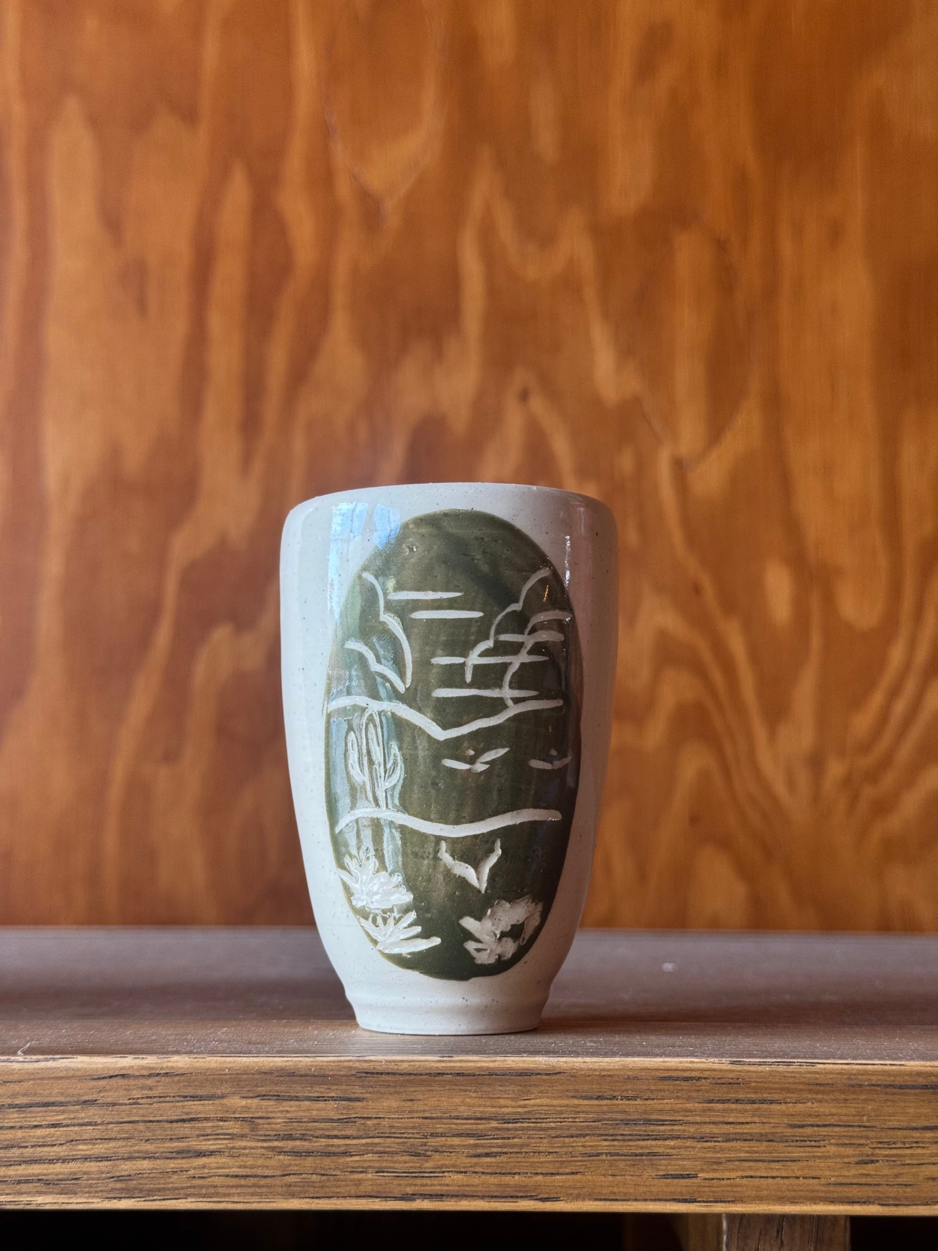 Western Landscape Souvenir Glass
