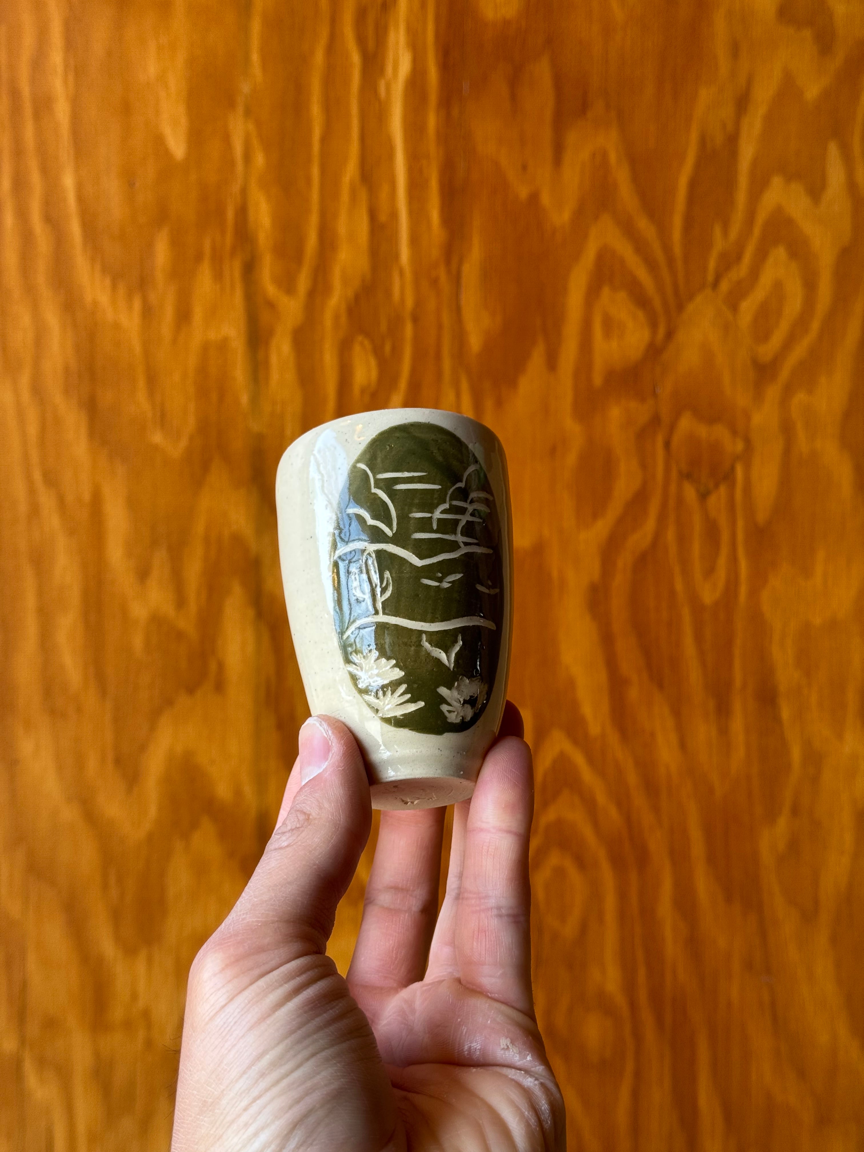 Western Landscape Souvenir Glass