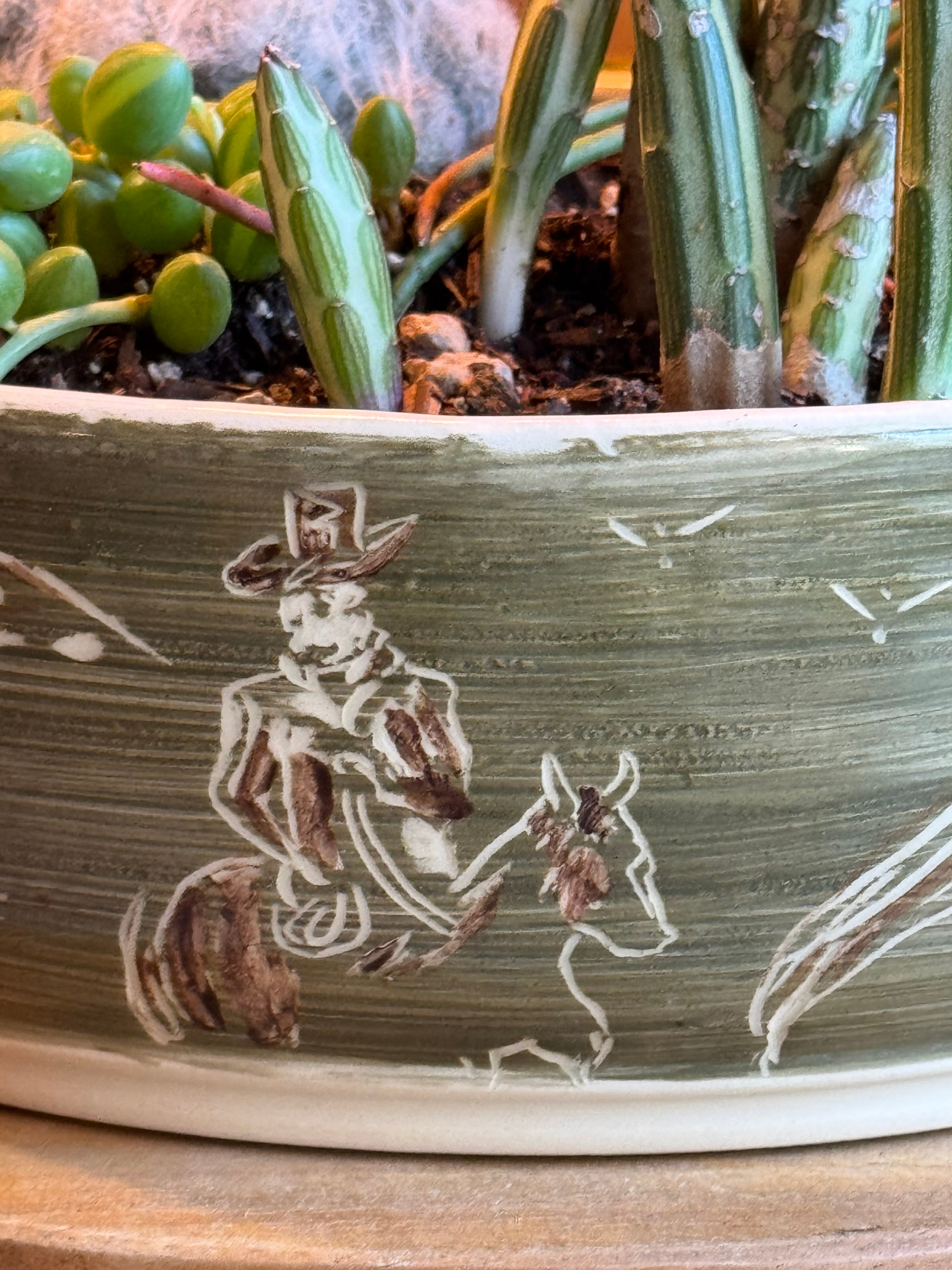 Morning Coffee Orchid Platter