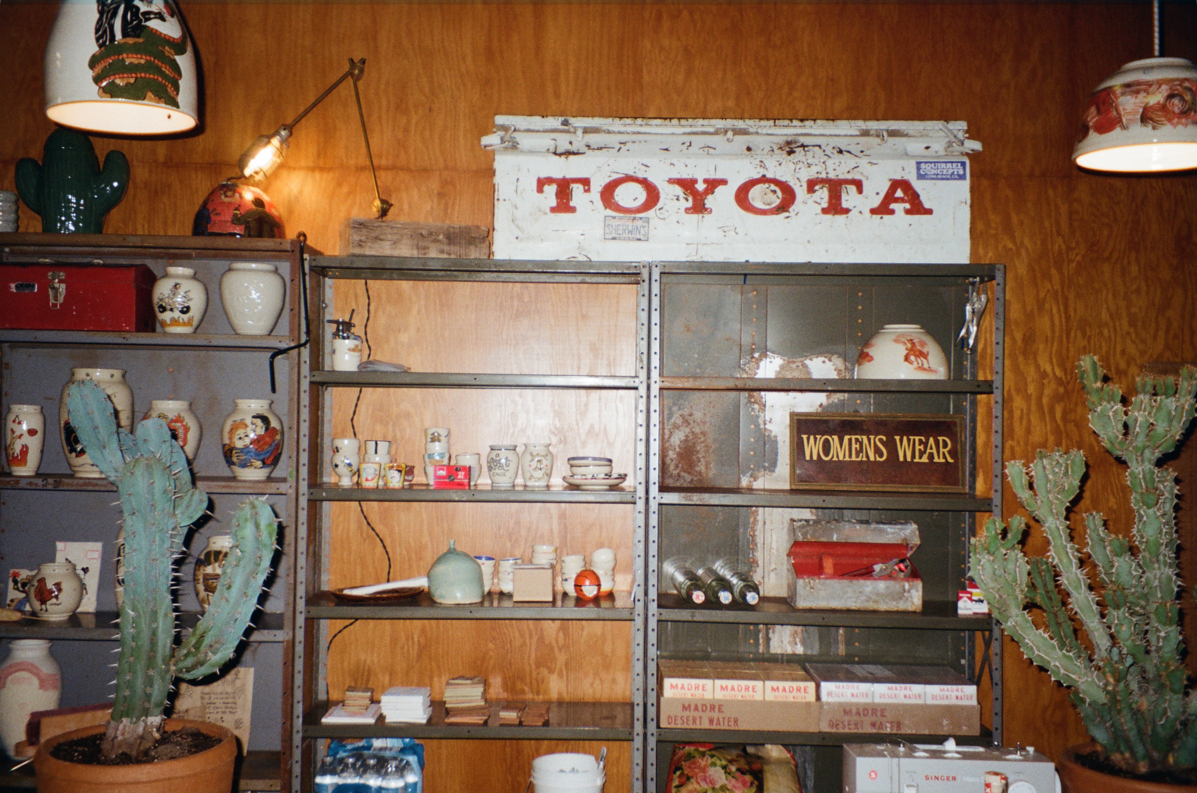 Red's furniture shelves