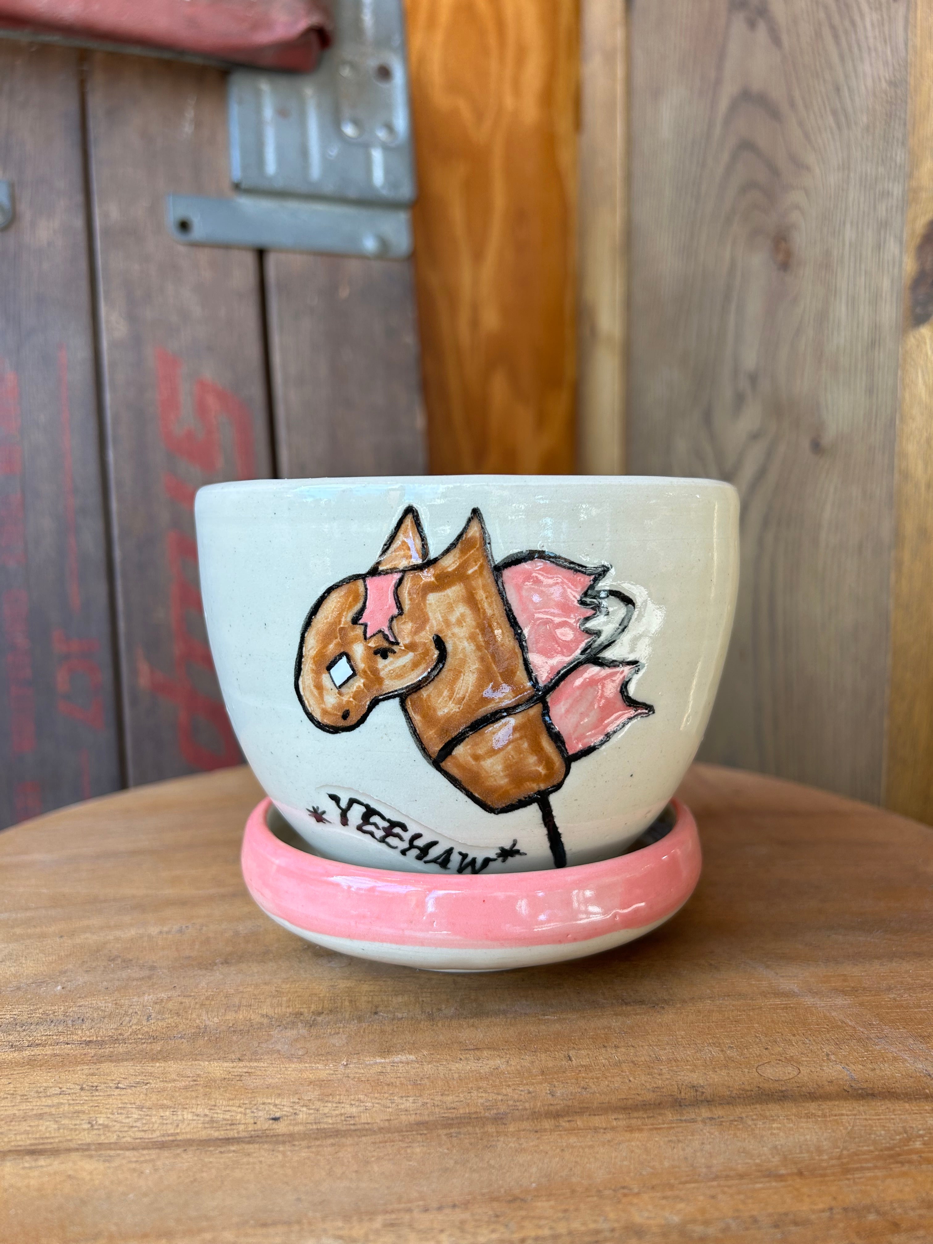 Pink Pony Planter