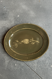 Green Pine - Large Oval Serving Platter - Presale