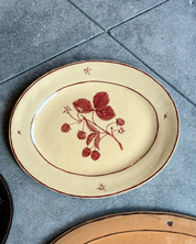 Raspberries - Large Oval Serving Platter - Presale
