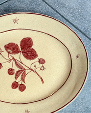 Raspberries - Large Oval Serving Platter - Presale