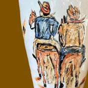 Two Riders Vase