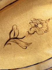 Brown Flower - Oval Bistro