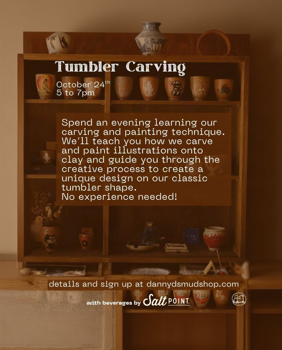 Tumbler Carving Class - October 24th 5-7pm