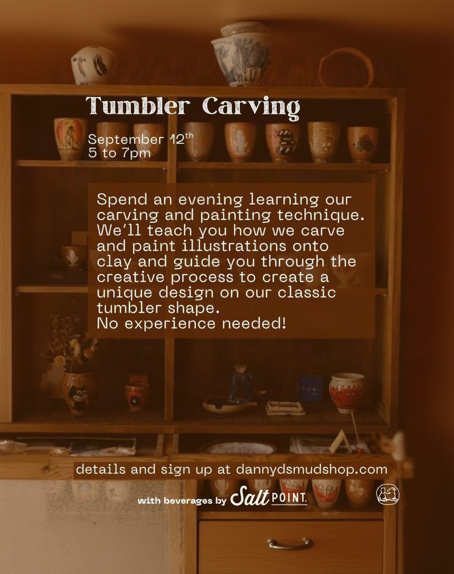 Tumbler Carving Class - September 12th 5-7pm