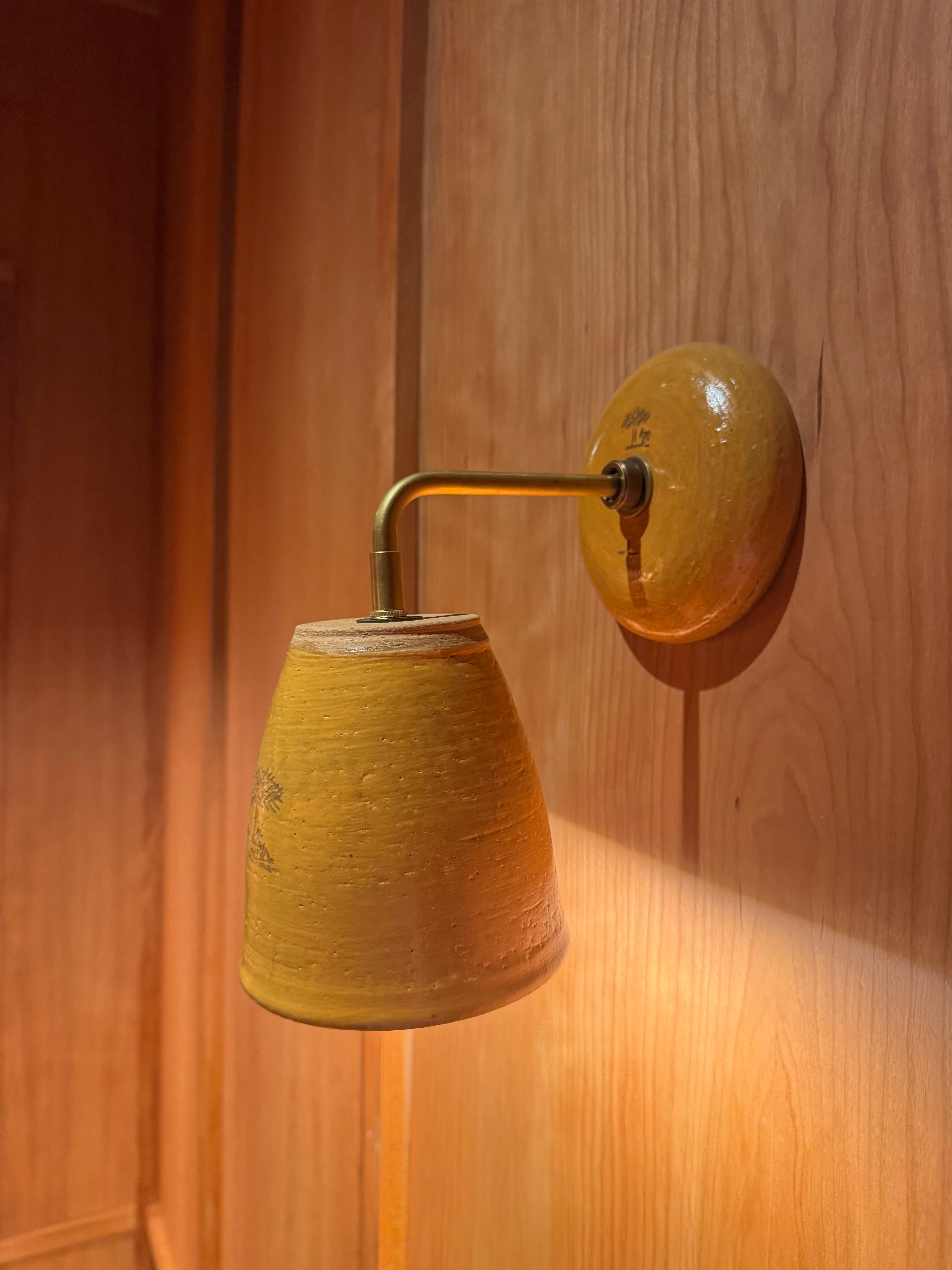 Mustard Yellow Sconce