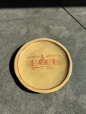 Wrangler In Fancy Orange - Medium Dinner Plate