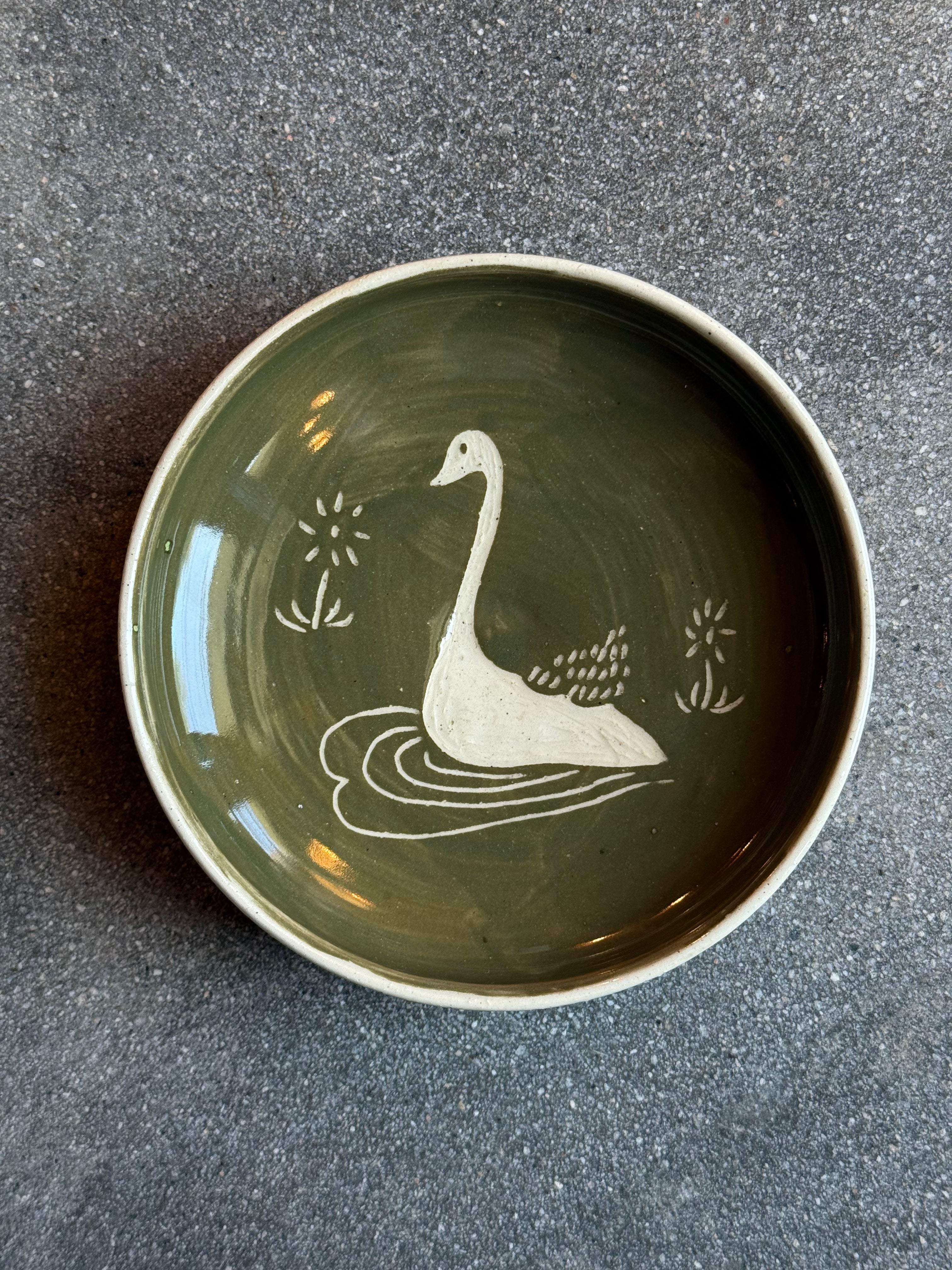 An Elegant Swan, Plate