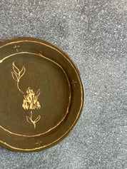 A Green Flower-  Small Plate