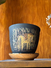 Horse in Tall Grass - Planter