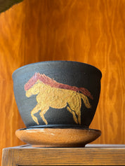 Double Horse Planter