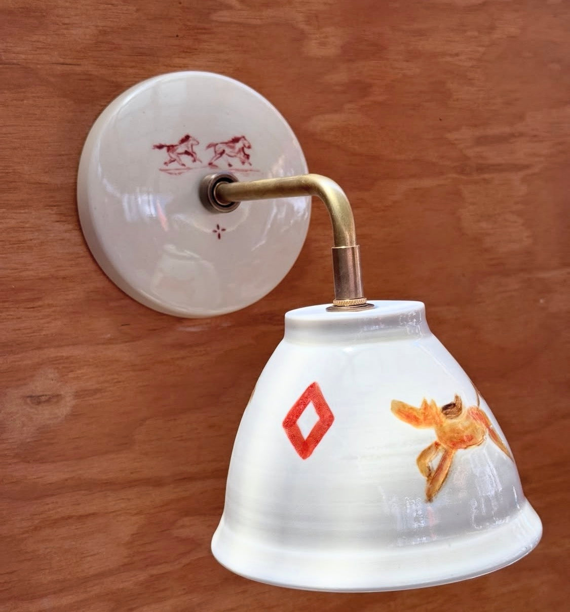 Diamond Horse Sconce