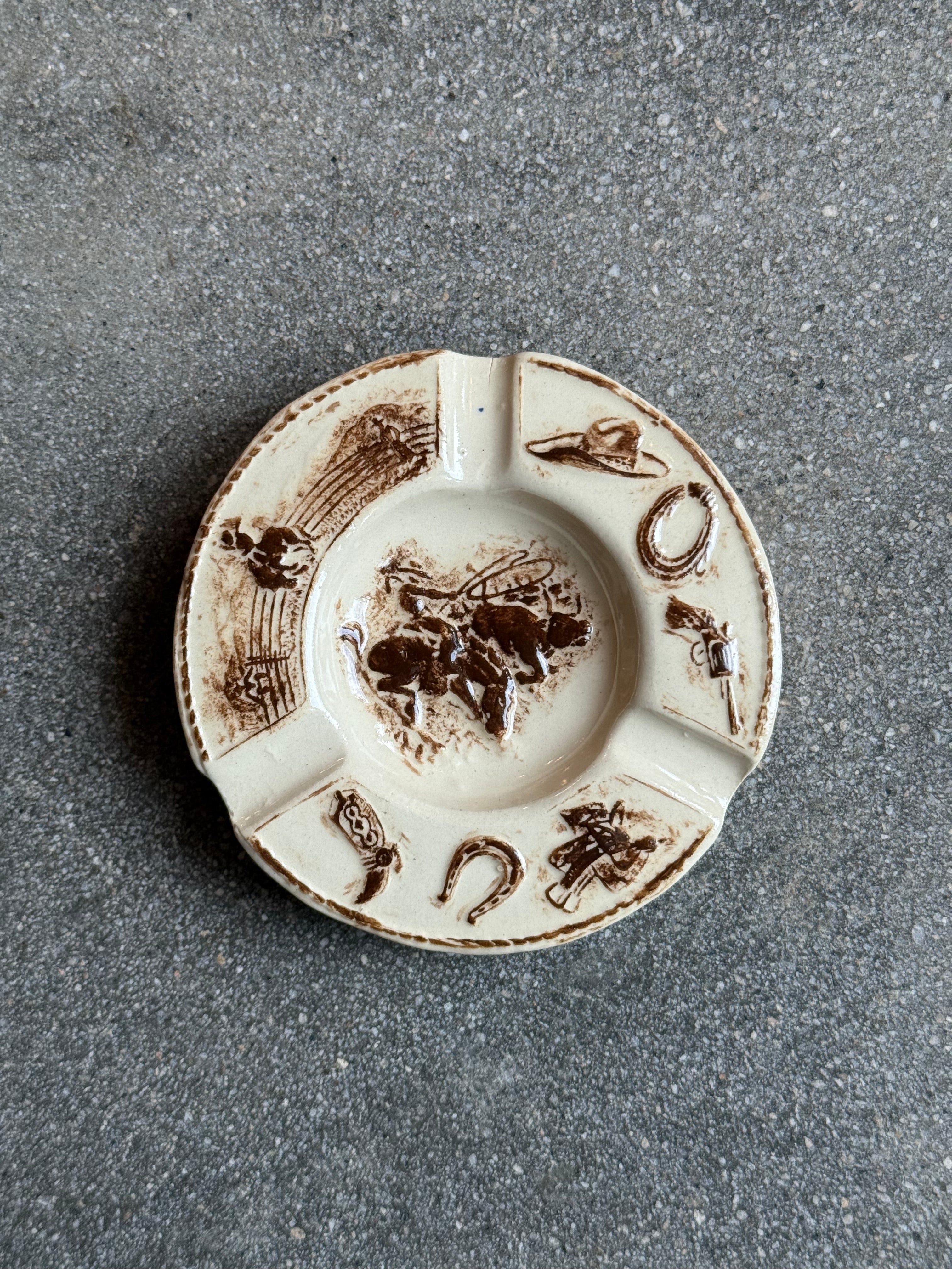 All Things Cowboy Ashtray - Chocolate – Danny D's Mud Shop