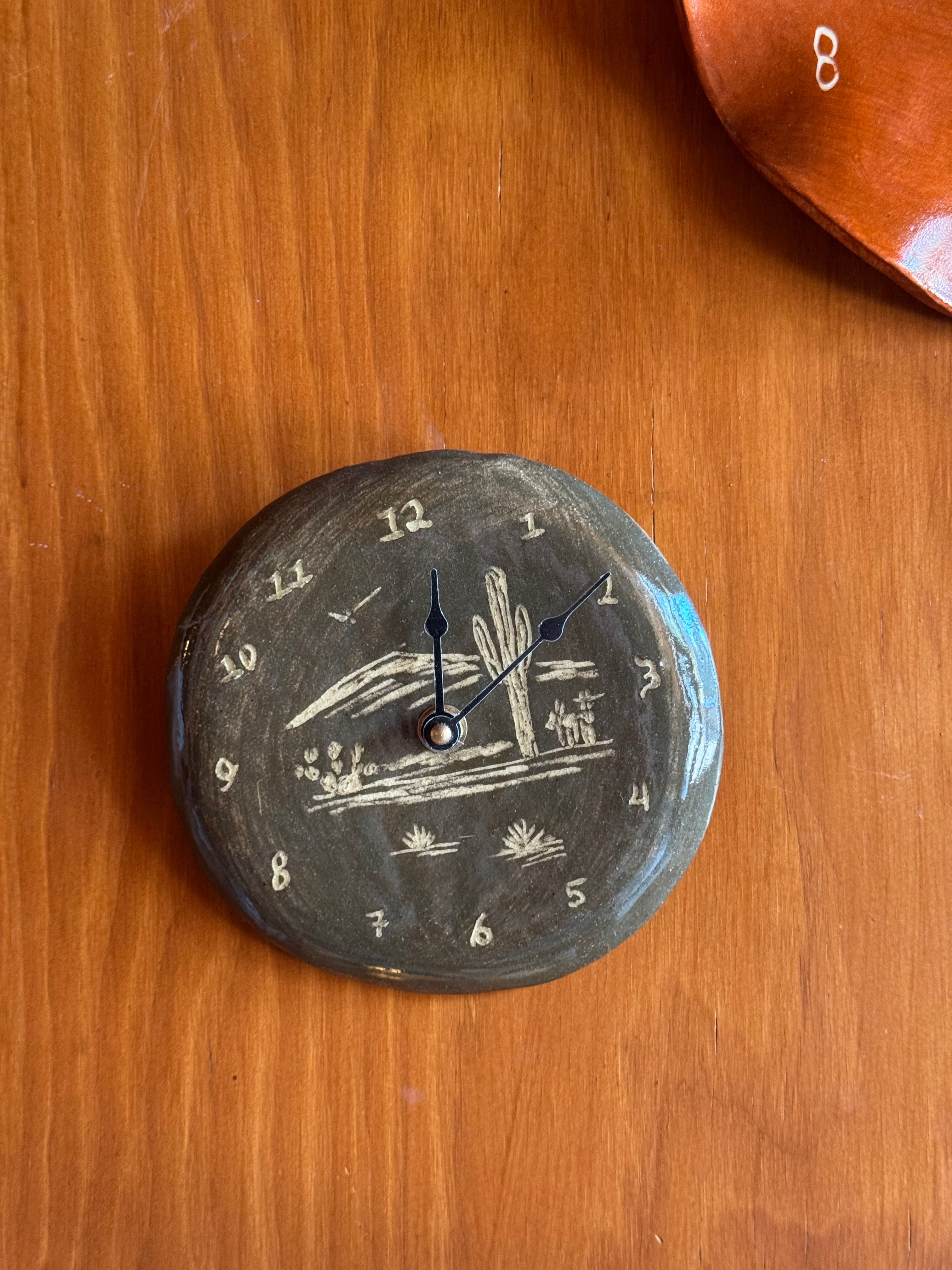 Cactus Garden - Mini Clock
