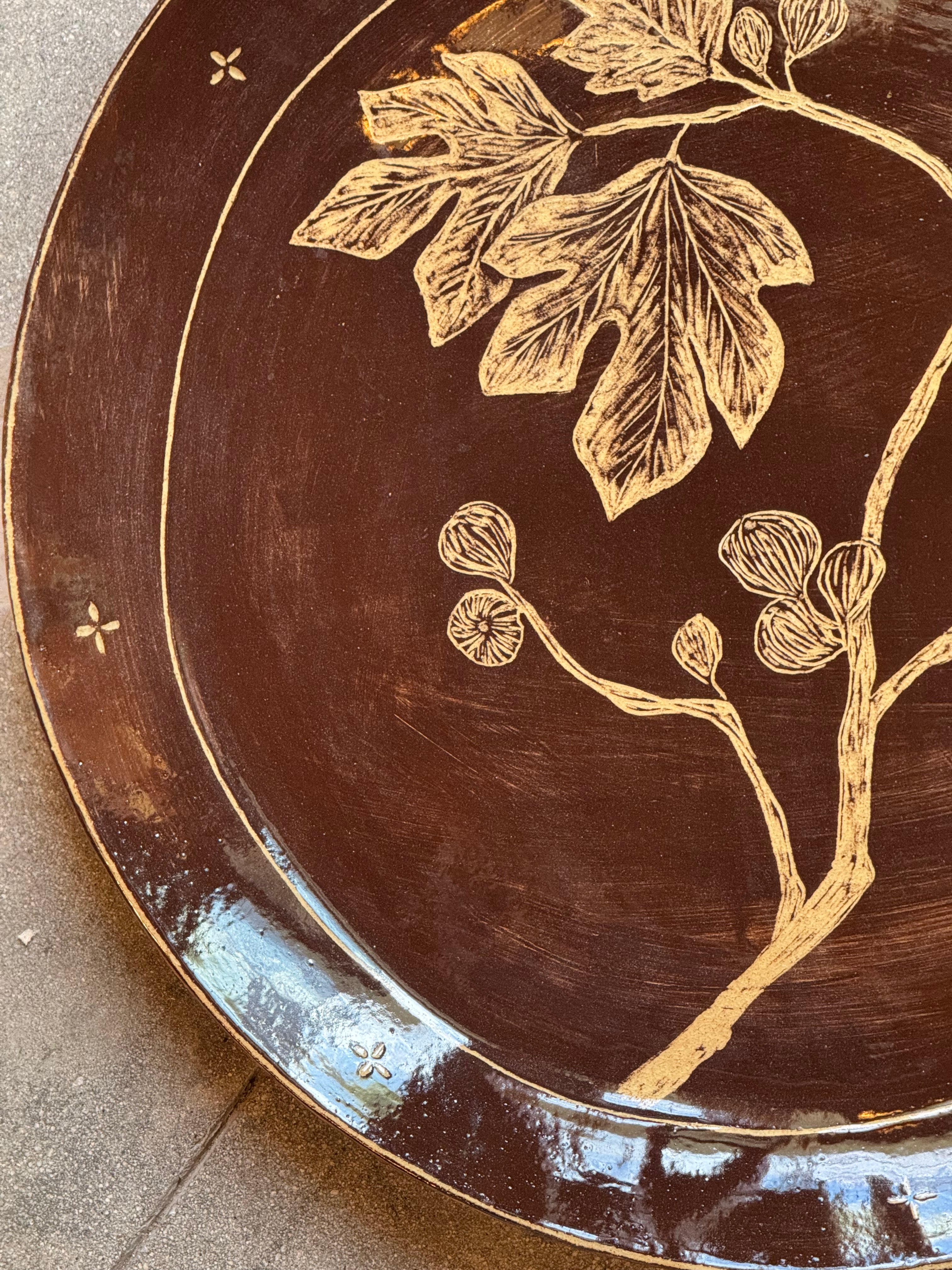 Fig Tree - 22" Diameter Hanging Platter - Presale