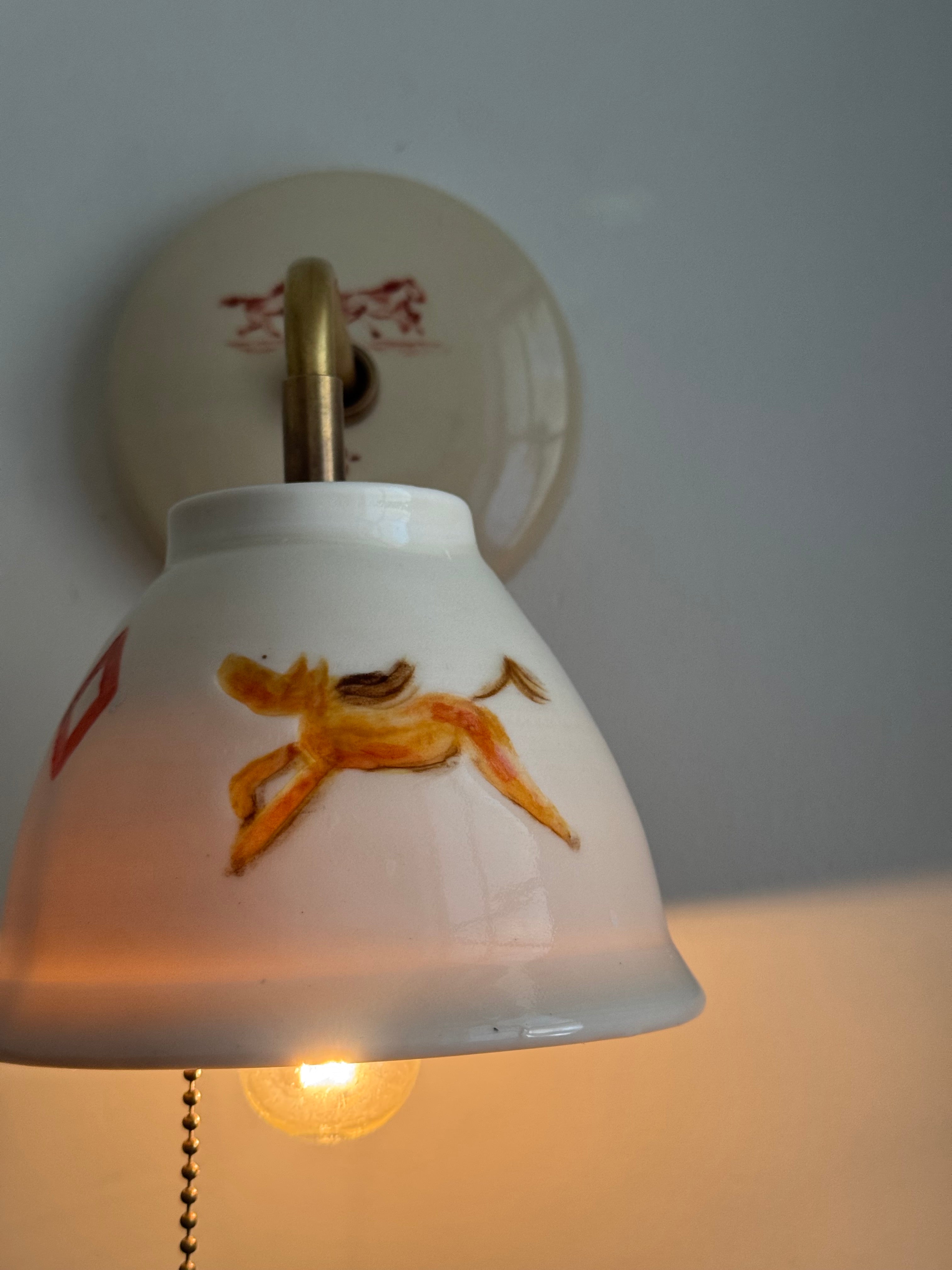 Diamond Horse Sconce