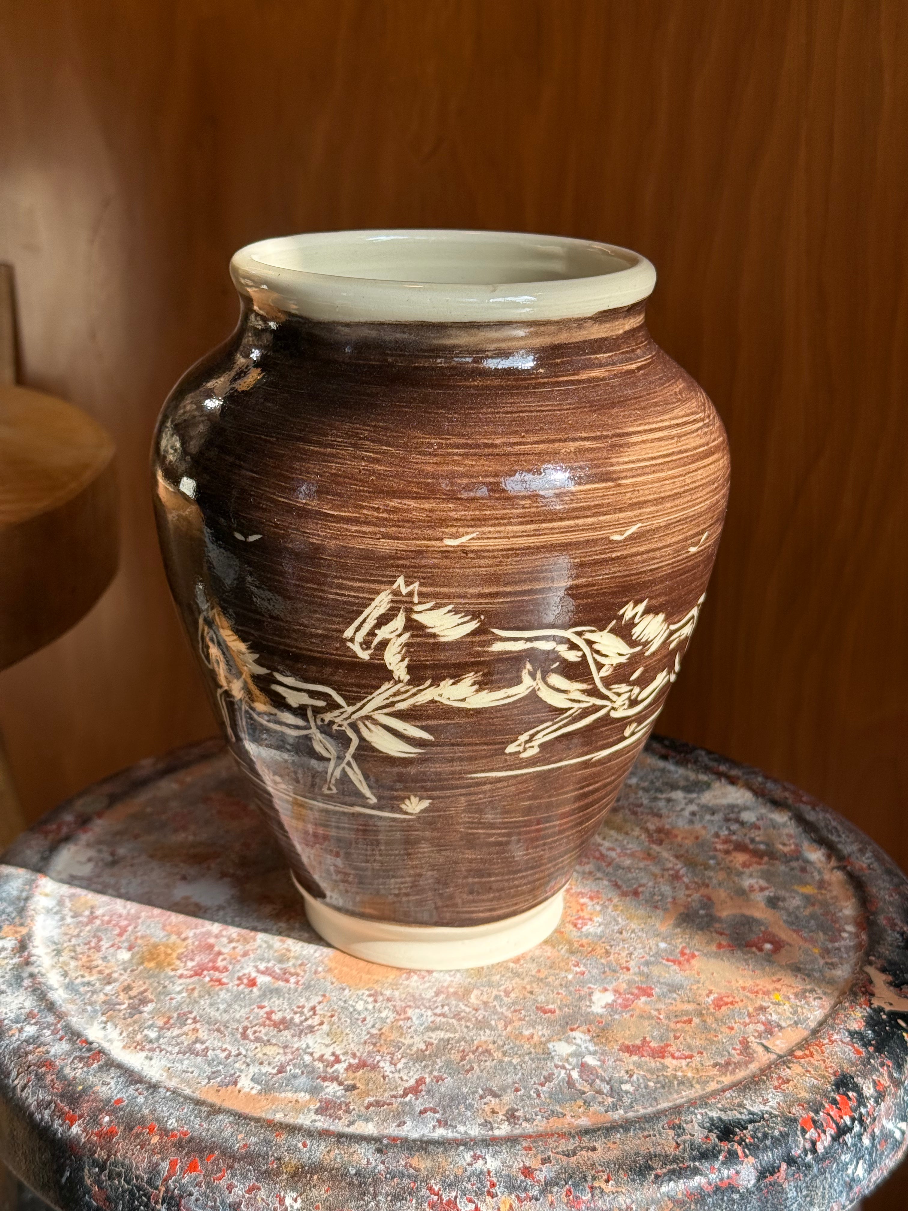 Running Horses (Brown)