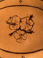 Santa Fe Oval Coupe - Brown Flower