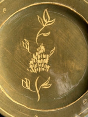 Green Flower - Medium Dinner Plate