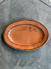 Santa Fe Large Oval Serving - Horses in the Distance