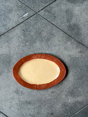 Iris in Orange - Medium Oval Serving