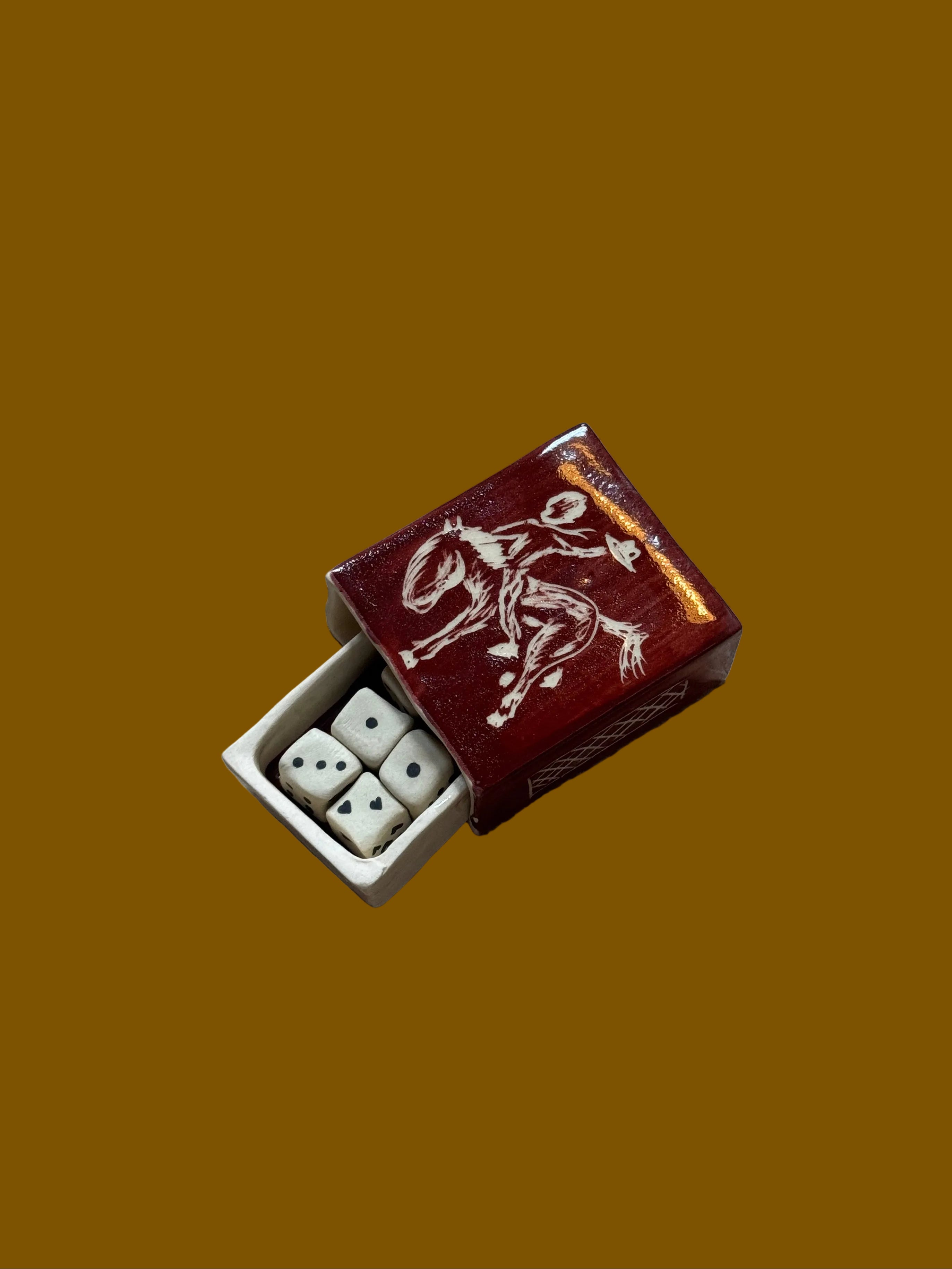 Red Wrangler Dice Carrier Box
