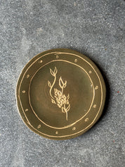 Green Flower - Medium Dinner Plate