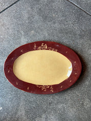 In the Distance in Garnet - Large Oval Bistro