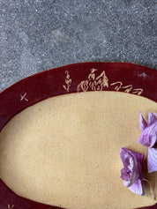 In the Distance in Garnet - Large Oval Bistro