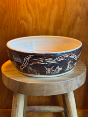 Brown Rancher Orchid Platter