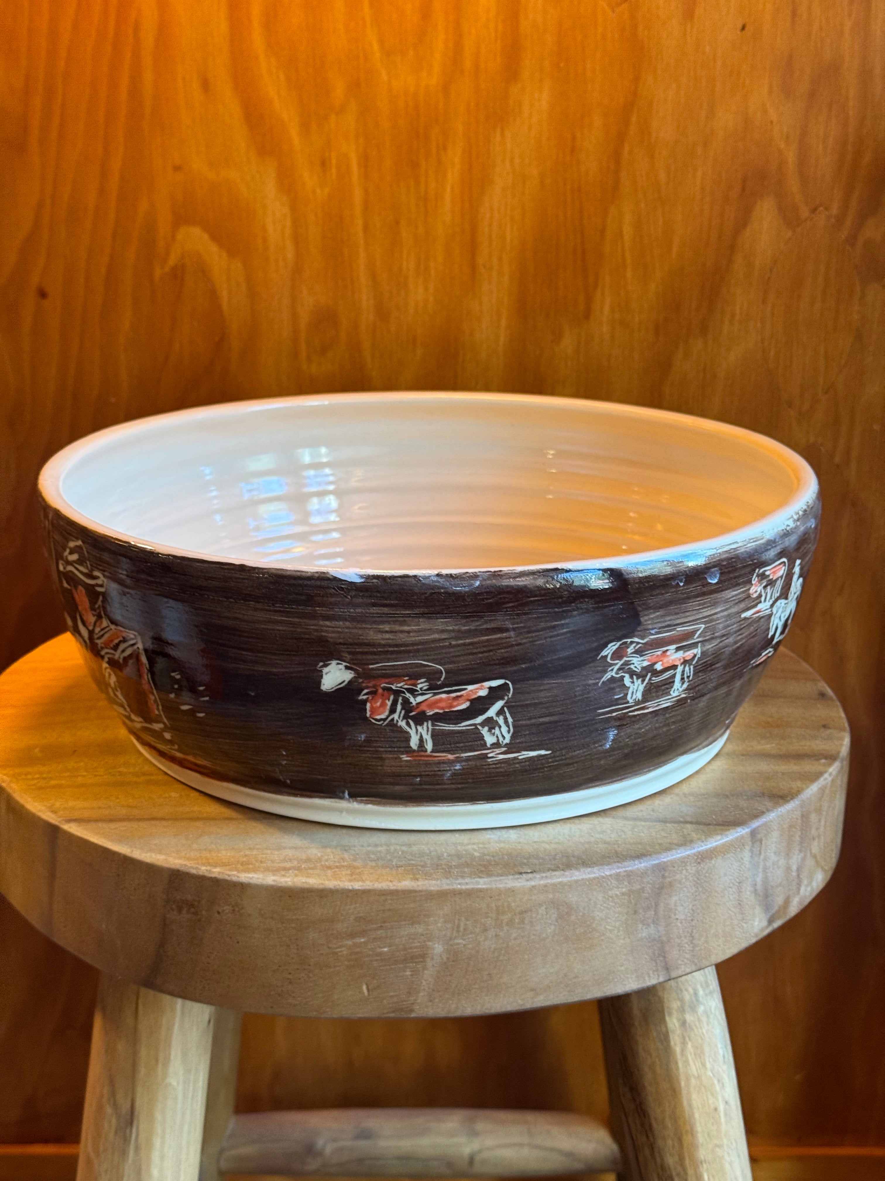 Brown Rancher Orchid Platter