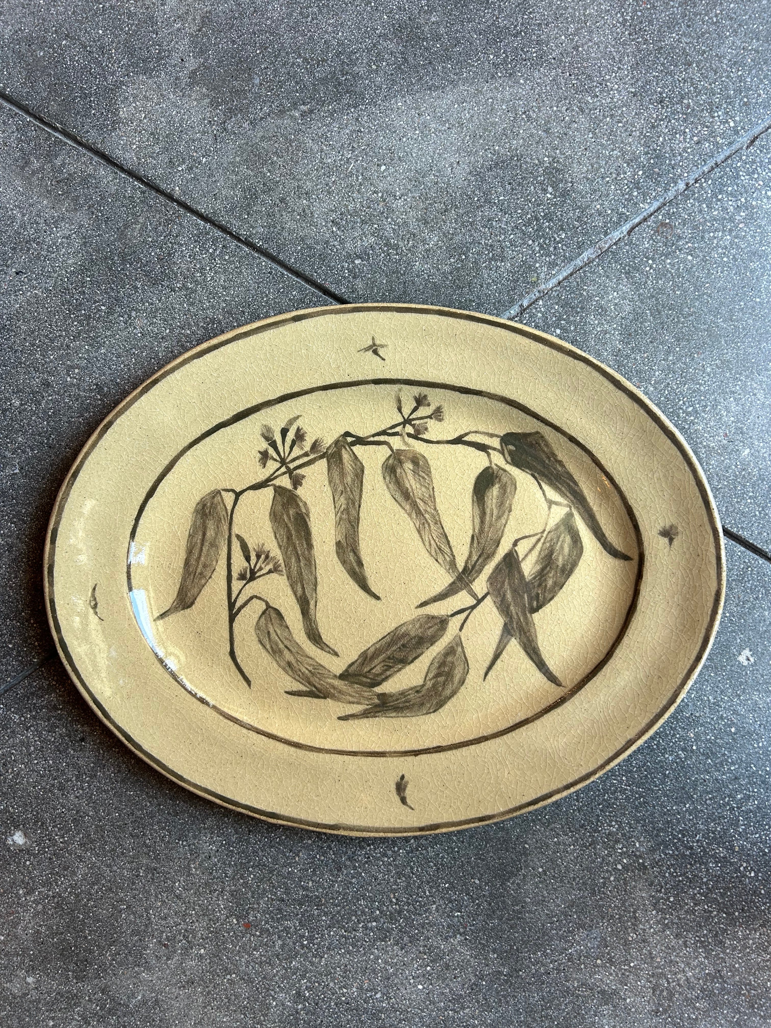Eucalyptus - Large Oval Serving Platter - Presale