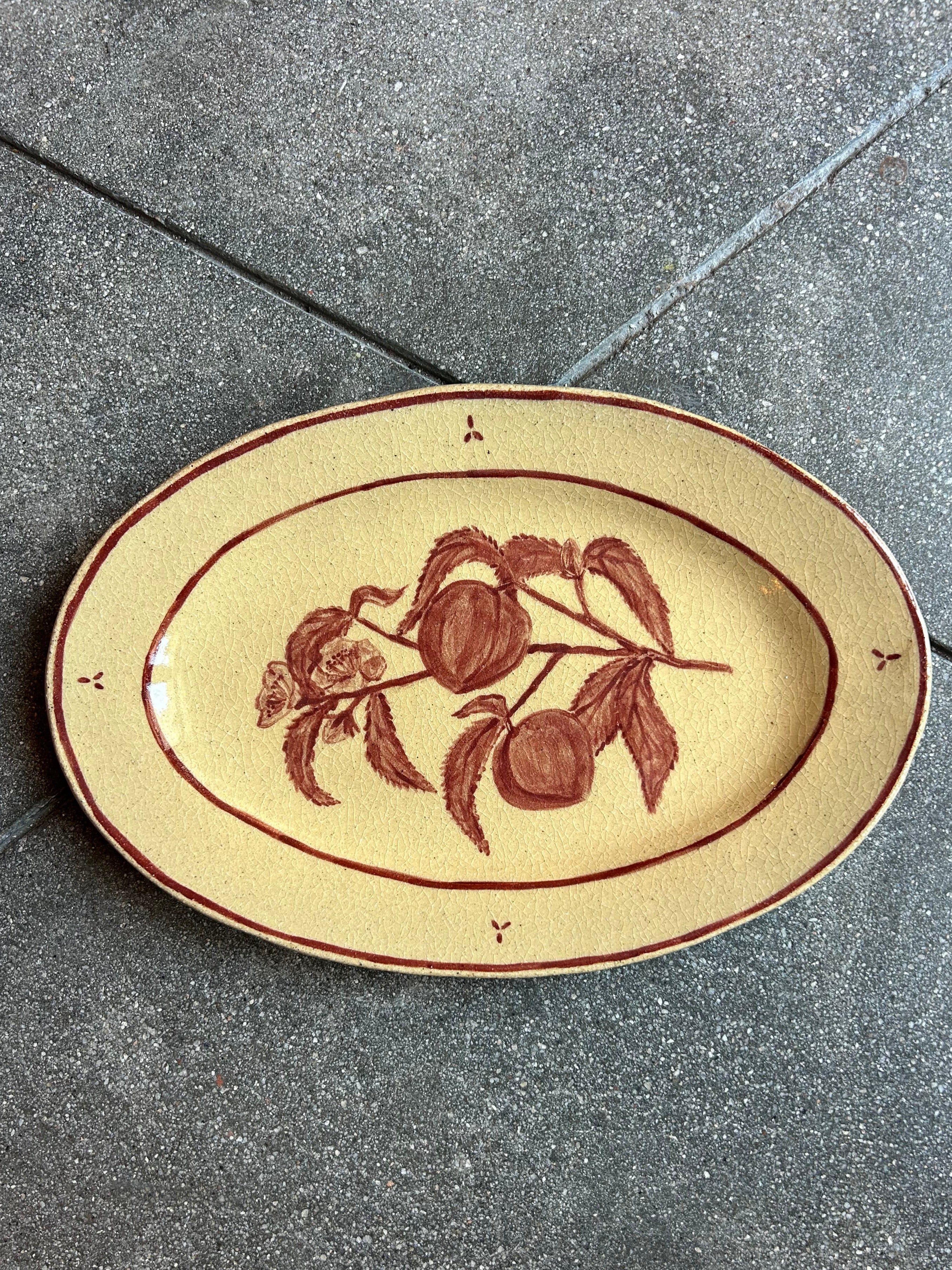 Peaches - Large Oval Serving Platter - Presale