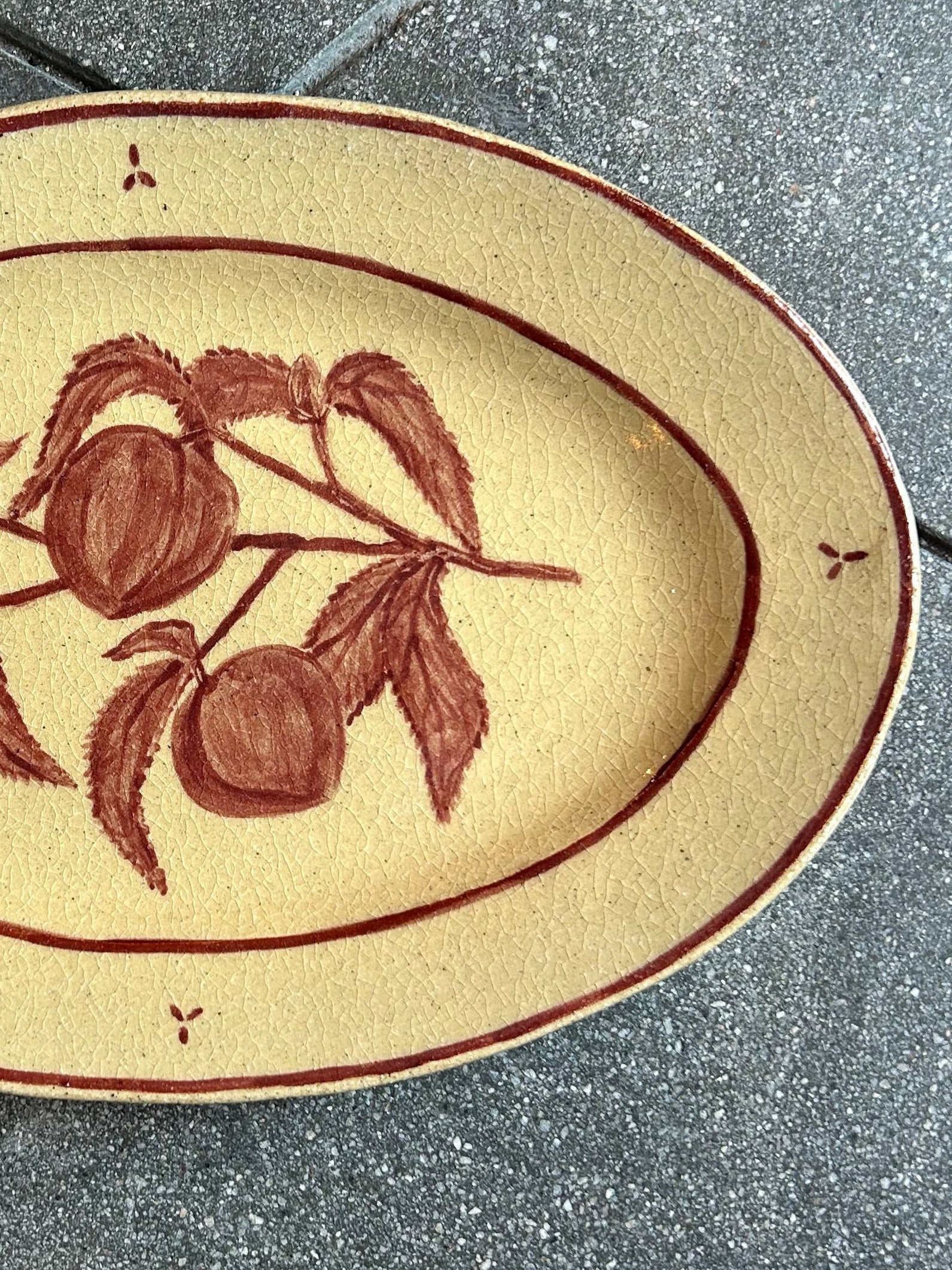 Peaches - Large Oval Serving Platter - Presale