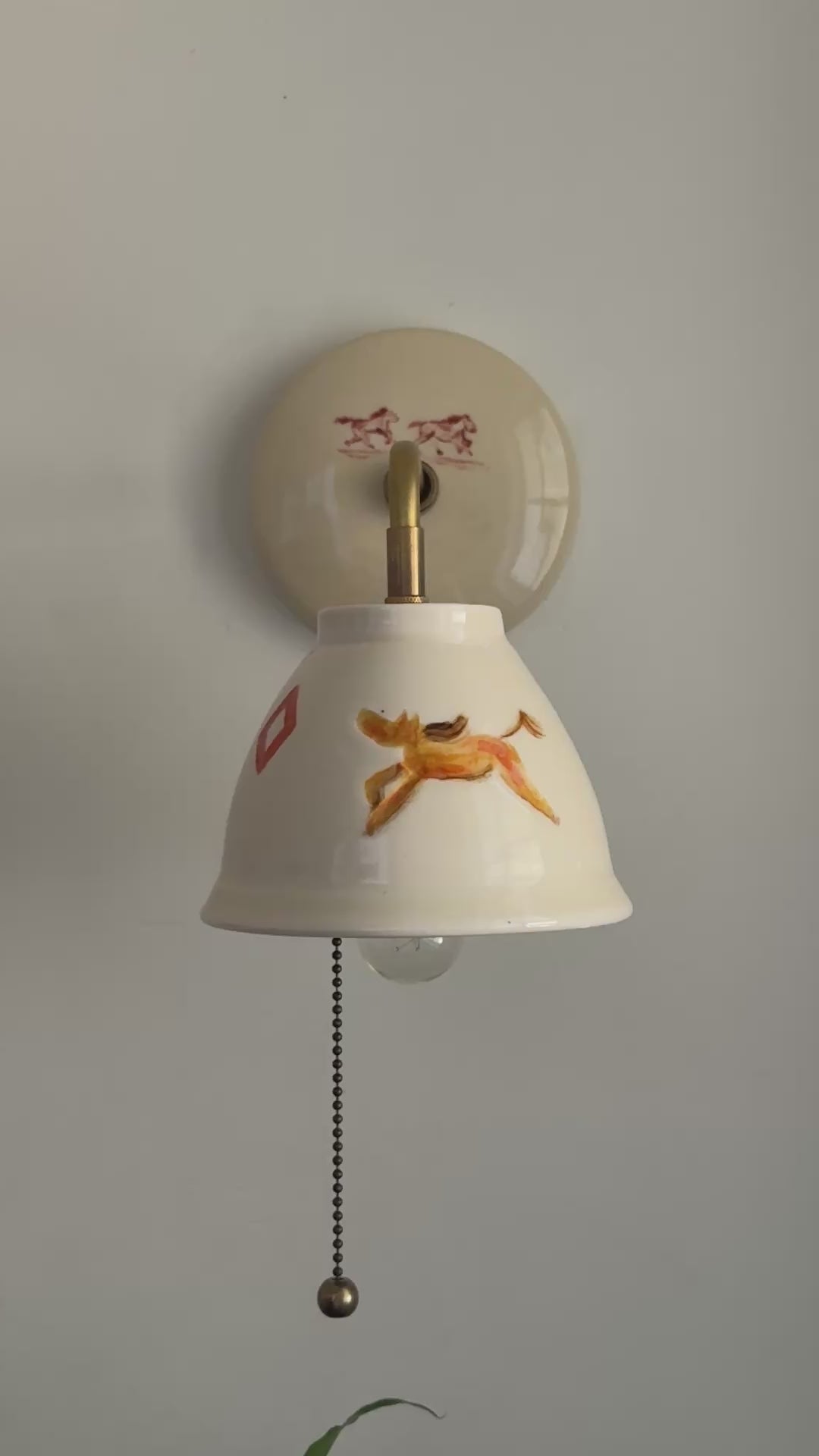 Diamond Horse Sconce